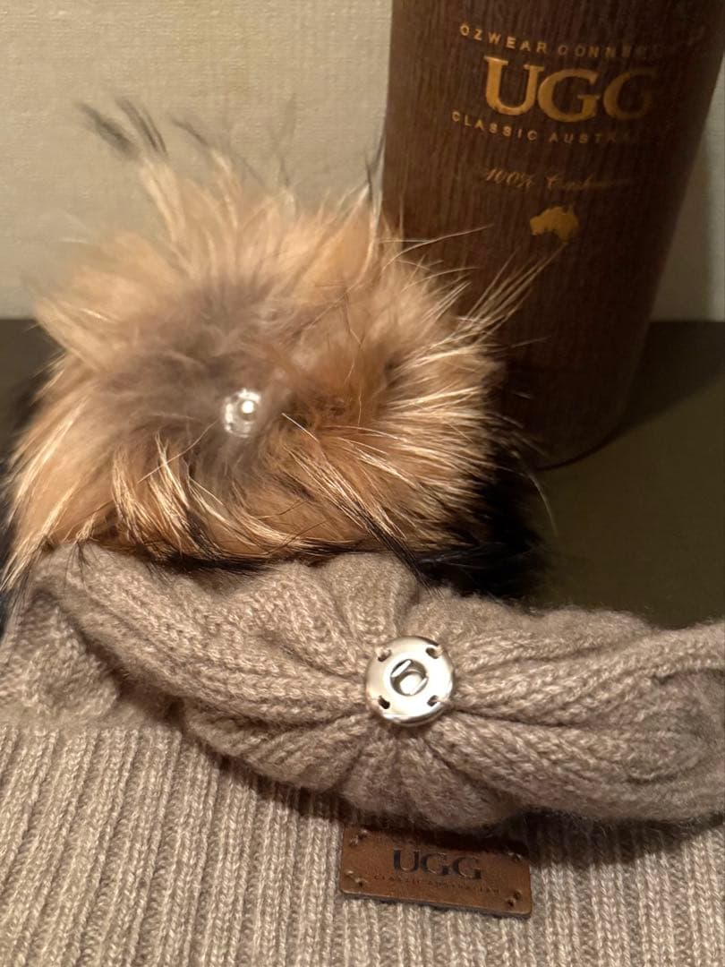 OZWEAR CONNECTION ケーブルニット カシミヤ ビーニー