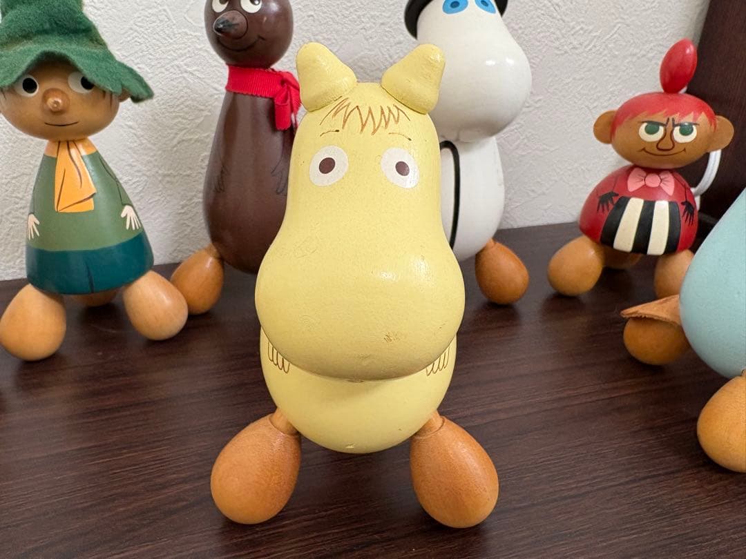 ムーミンキャラクター 木製ツボ押し8体セット