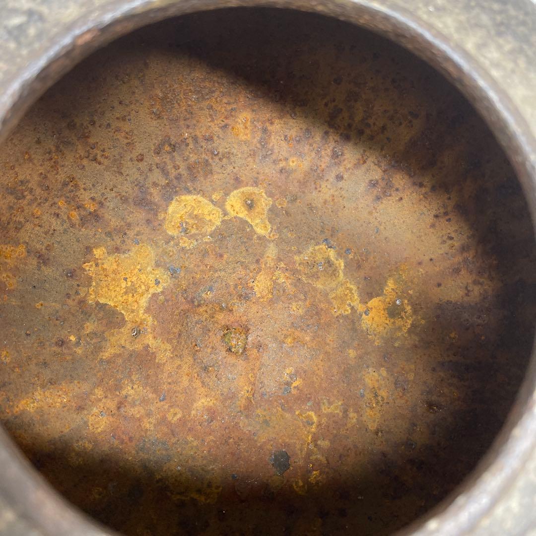 龍文堂造　鉄瓶　トヒトエ　高さ約17.5cm 東N7-1007☆2F