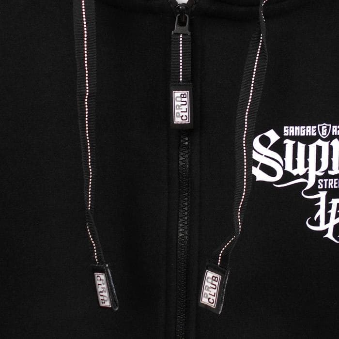 PRO CLUB ジップパーカー【L】 FELIX オールディーズ チカーノ 黒