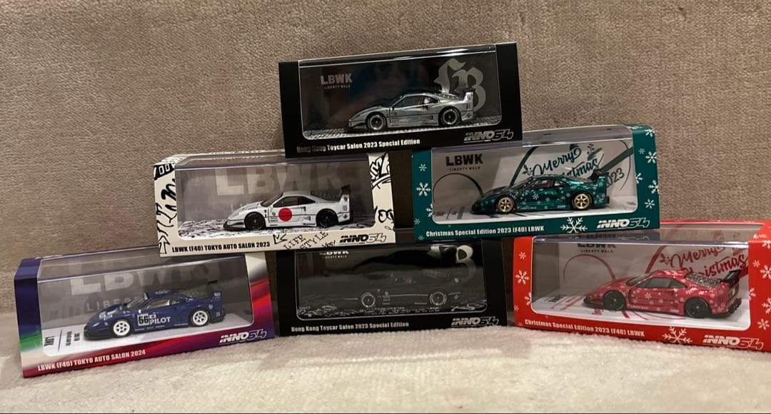 LBWK F40 2023・2024・特別版ミニカー6台セット