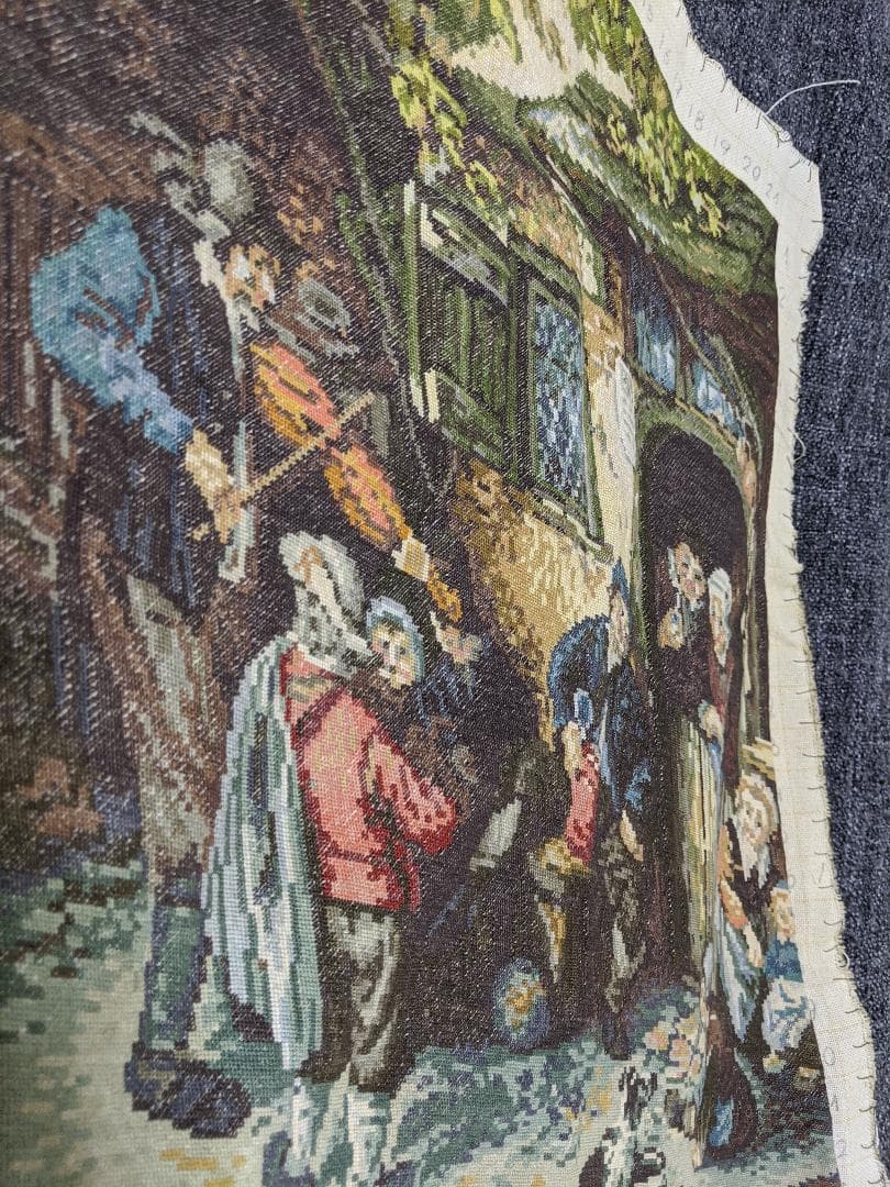 ヨーロッパ式刺繍絵タペストリー: The Violinist