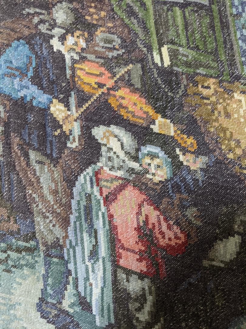 ヨーロッパ式刺繍絵タペストリー: The Violinist