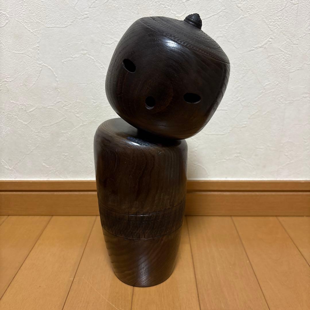 創作こけし　片瀬快平作品　「皆んな来い」KokeshiDoll