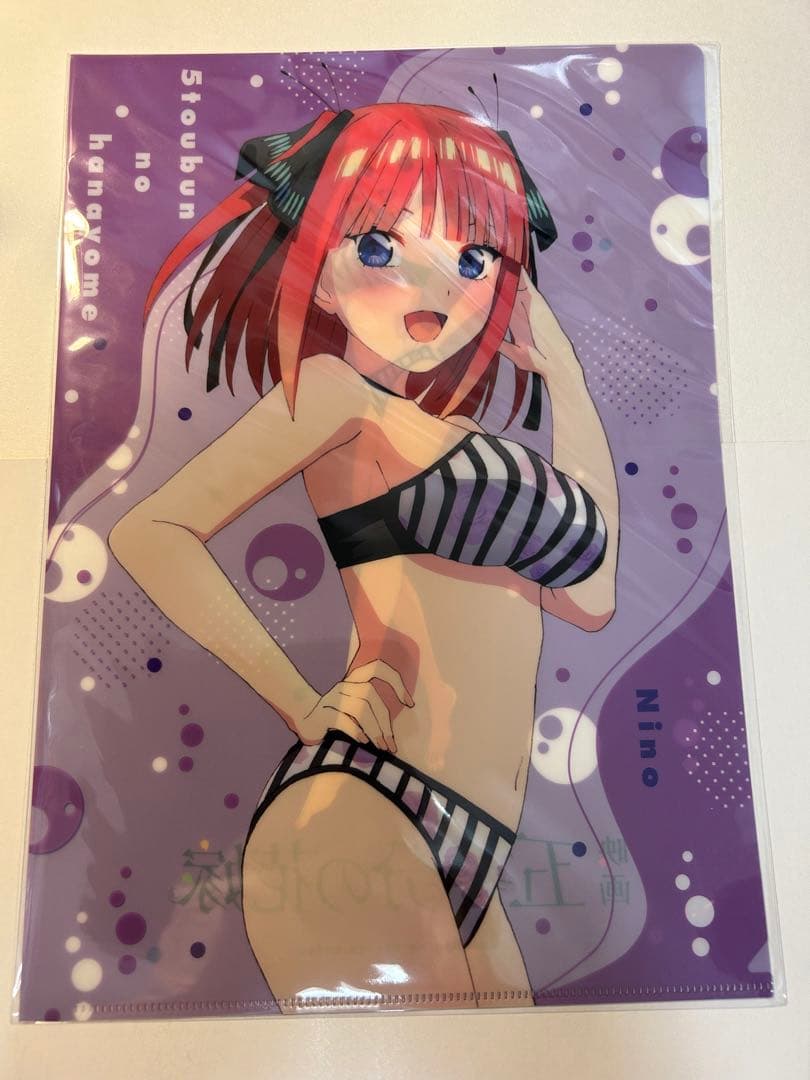 D64映画　五等分の花嫁　クリアファイル　5枚　5人　全員　コンプ　ムビチケ特典