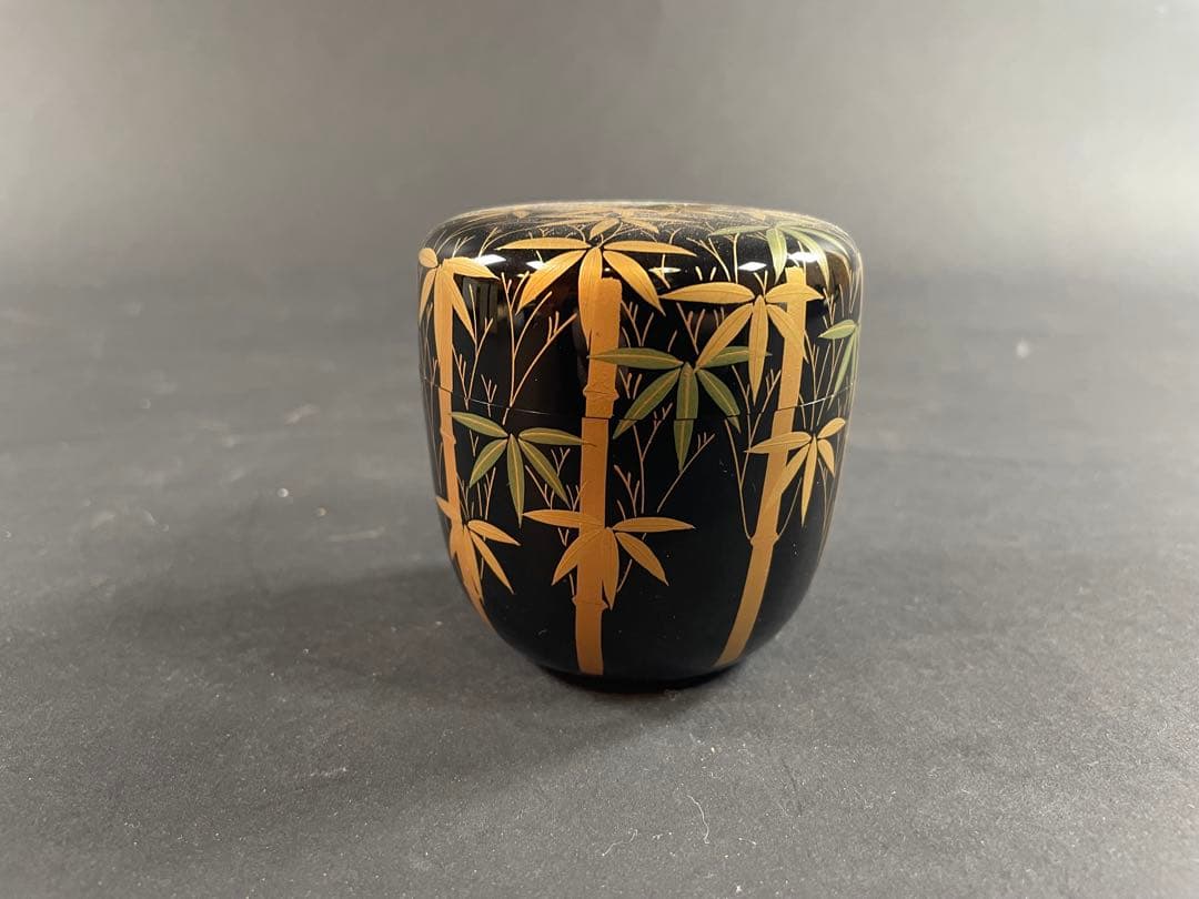 12 最終値下げ　佐々木麗峰 蒔絵 総竹林 棗 ナツメ 共箱 漆器