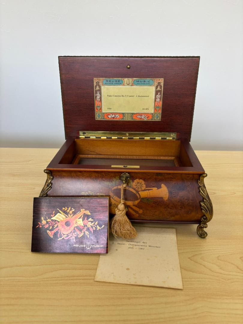 良音 高級オルゴール REUGE 72弁 ピアノ協奏曲第2番 3曲 ラフマニノフ