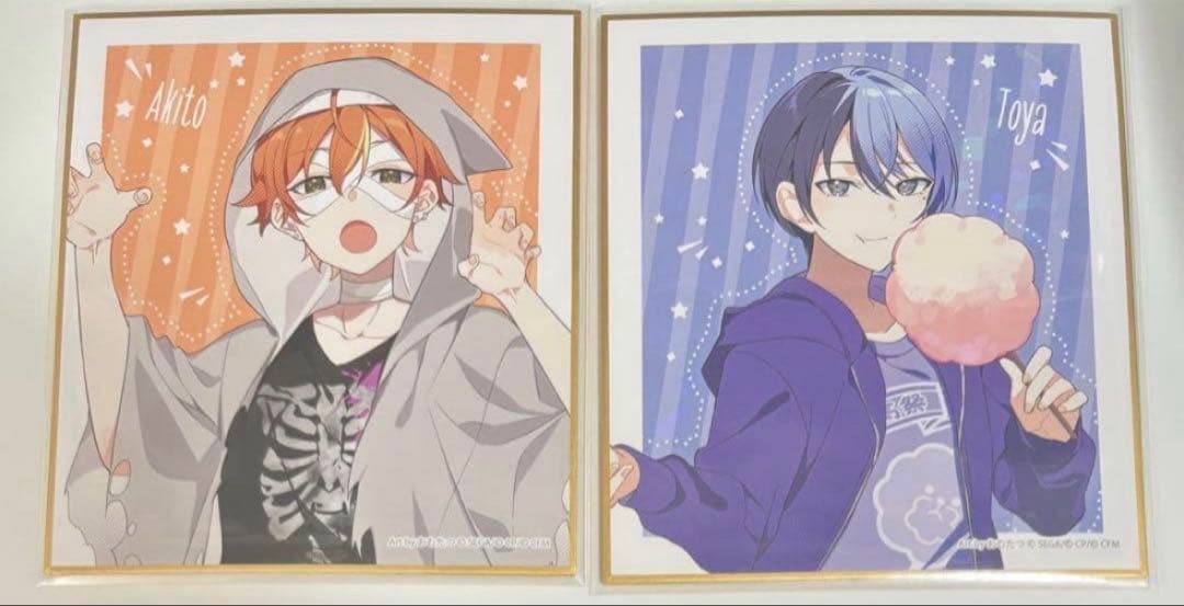 プロセカ 神高祭 神山高校文化祭　色紙 青柳冬弥 東雲彰人