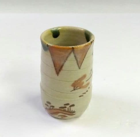 茶道具 茶箱用 茶碗 茶巾筒 振出 弥七田織部 菊泉窯 田中源彦 新品