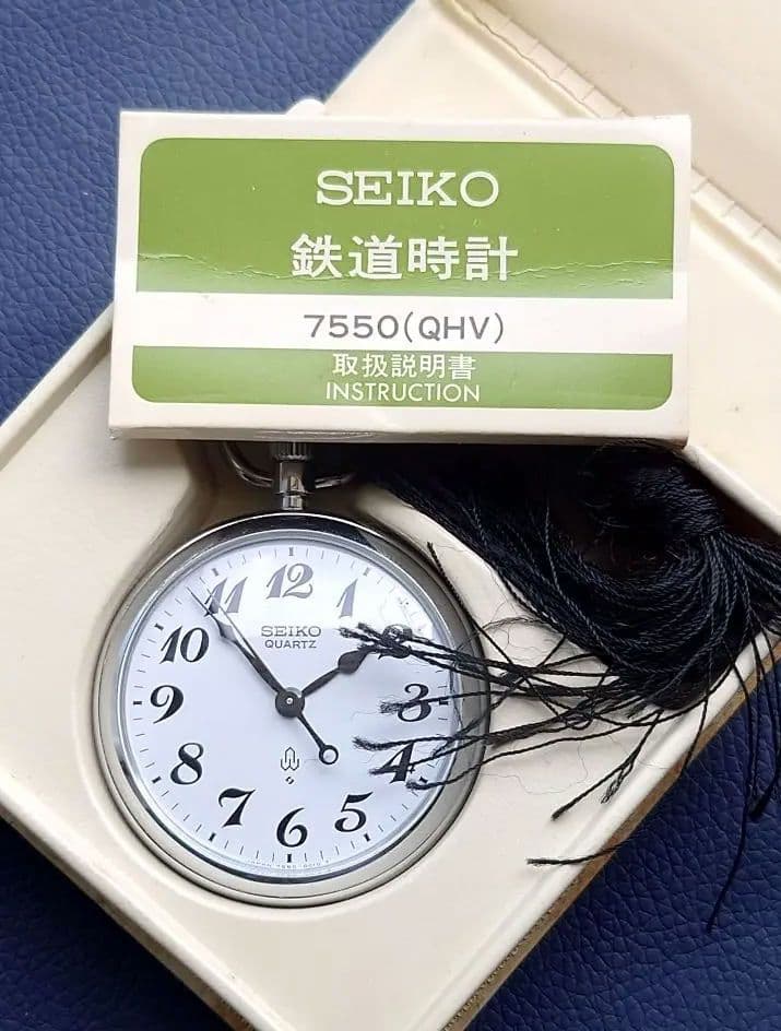ベ*ん様 【チャレンジ20000キロ刻印あり/稼働】SEIKOセイコー 鉄道時計