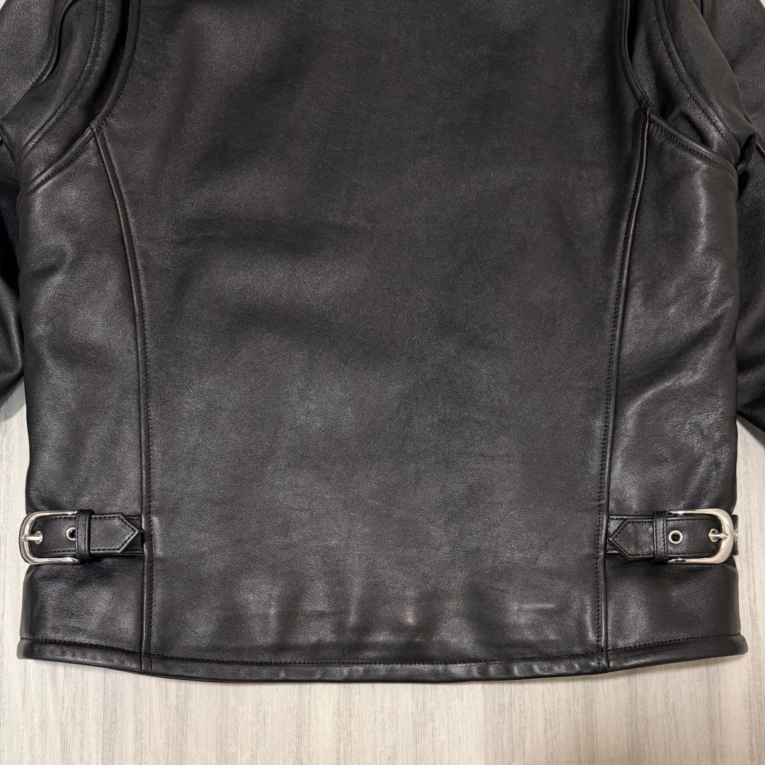 美品 3Lカドヤ ライナー付 シングルライダースジャケット FPS-2 SFT