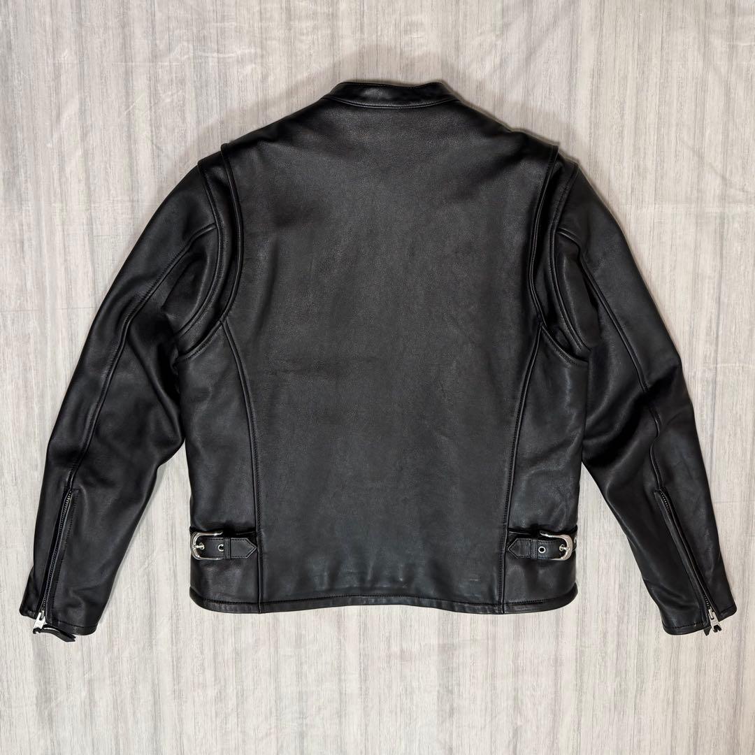 美品 3Lカドヤ ライナー付 シングルライダースジャケット FPS-2 SFT