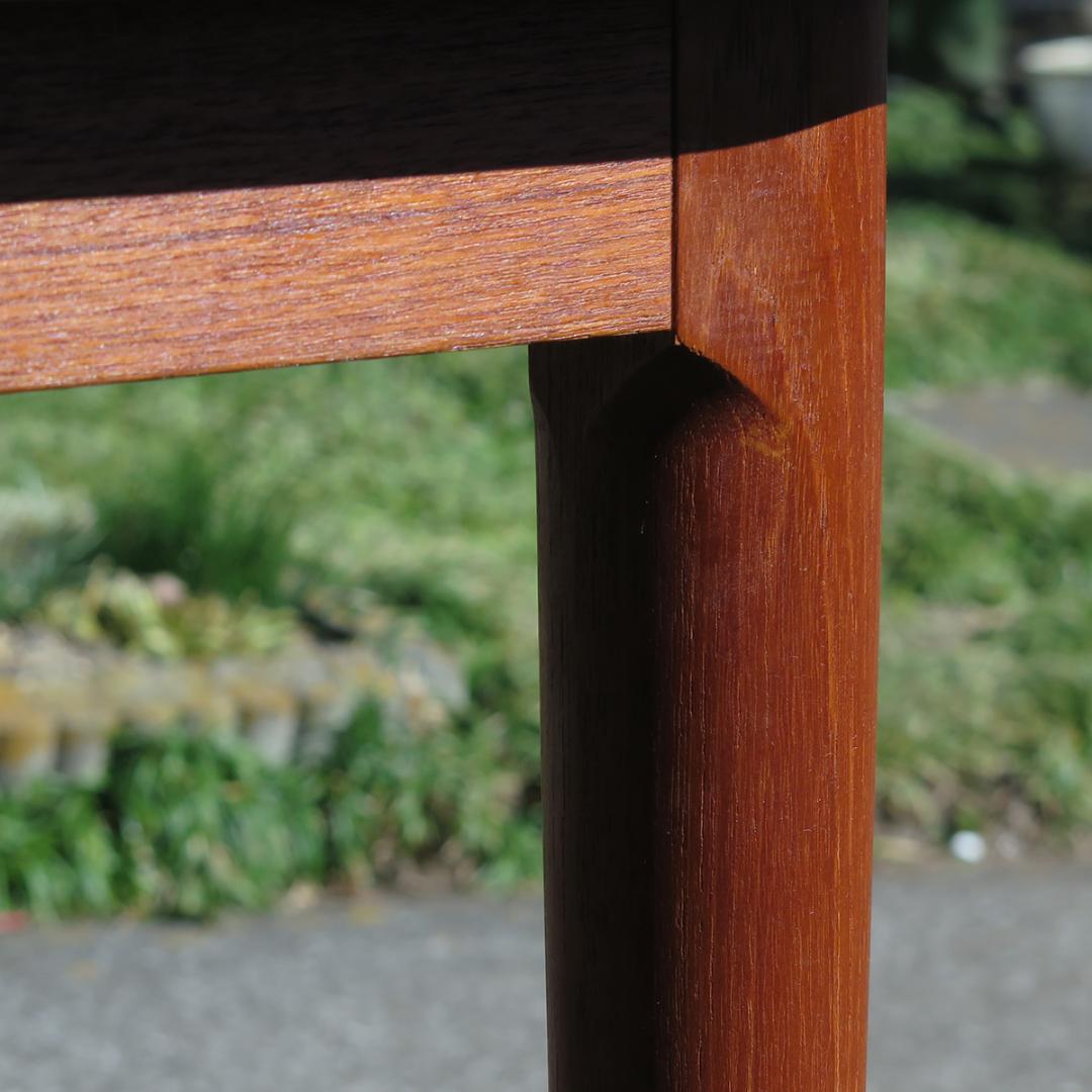 y*1様 北欧 ヴィンテージ チーク無垢天板 エクステンション拡張 ダイニングテ