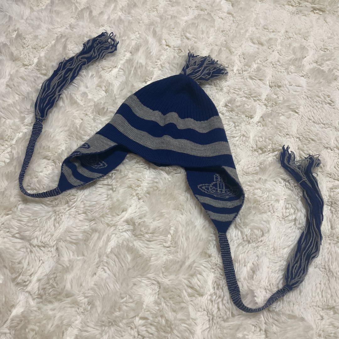 【レア】ヴィヴィアン Vivienne Westwoodニット帽 耳あて付き