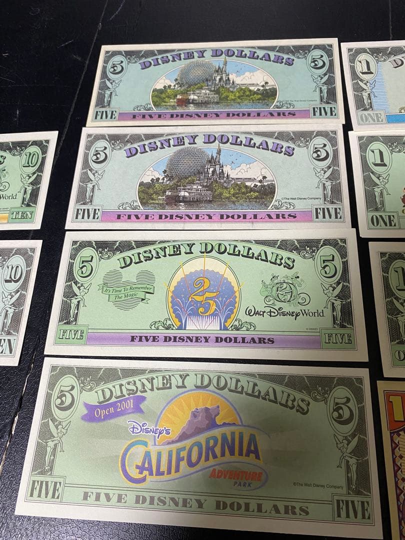 ディズニードル コレクション 10ドル 5ドル 1ドル