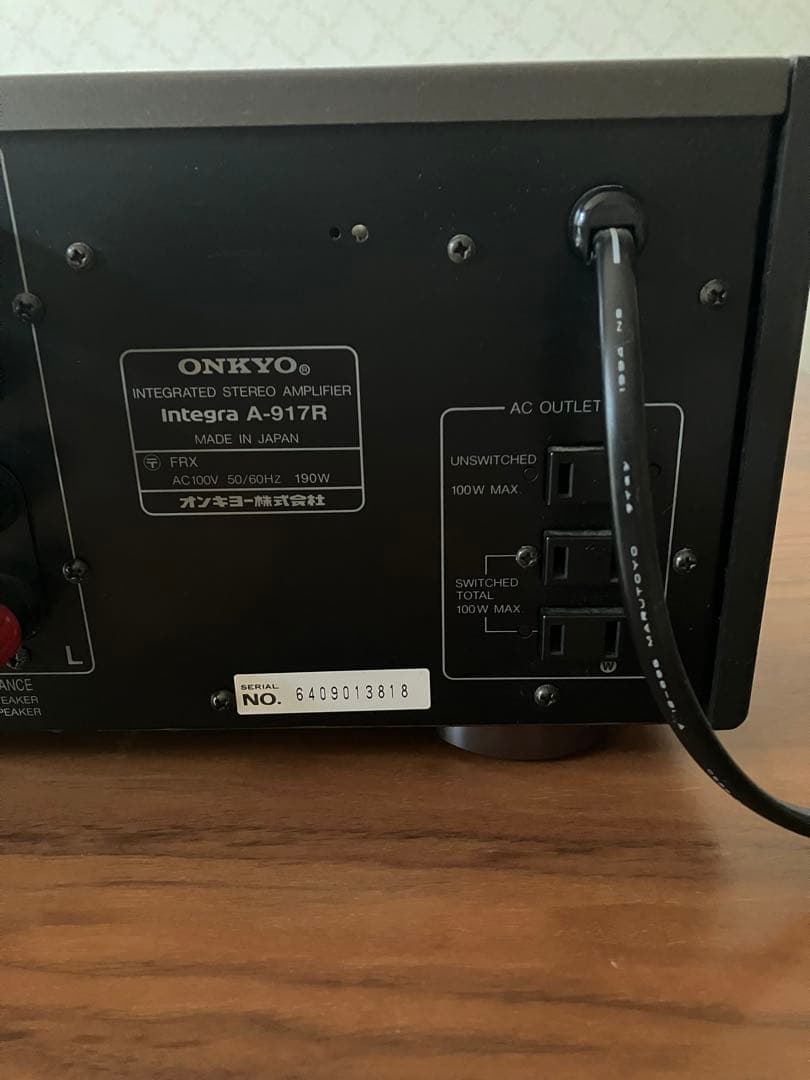 ONKYO オンキョー　アンプ　インテグラ　ジャンクA-917R
