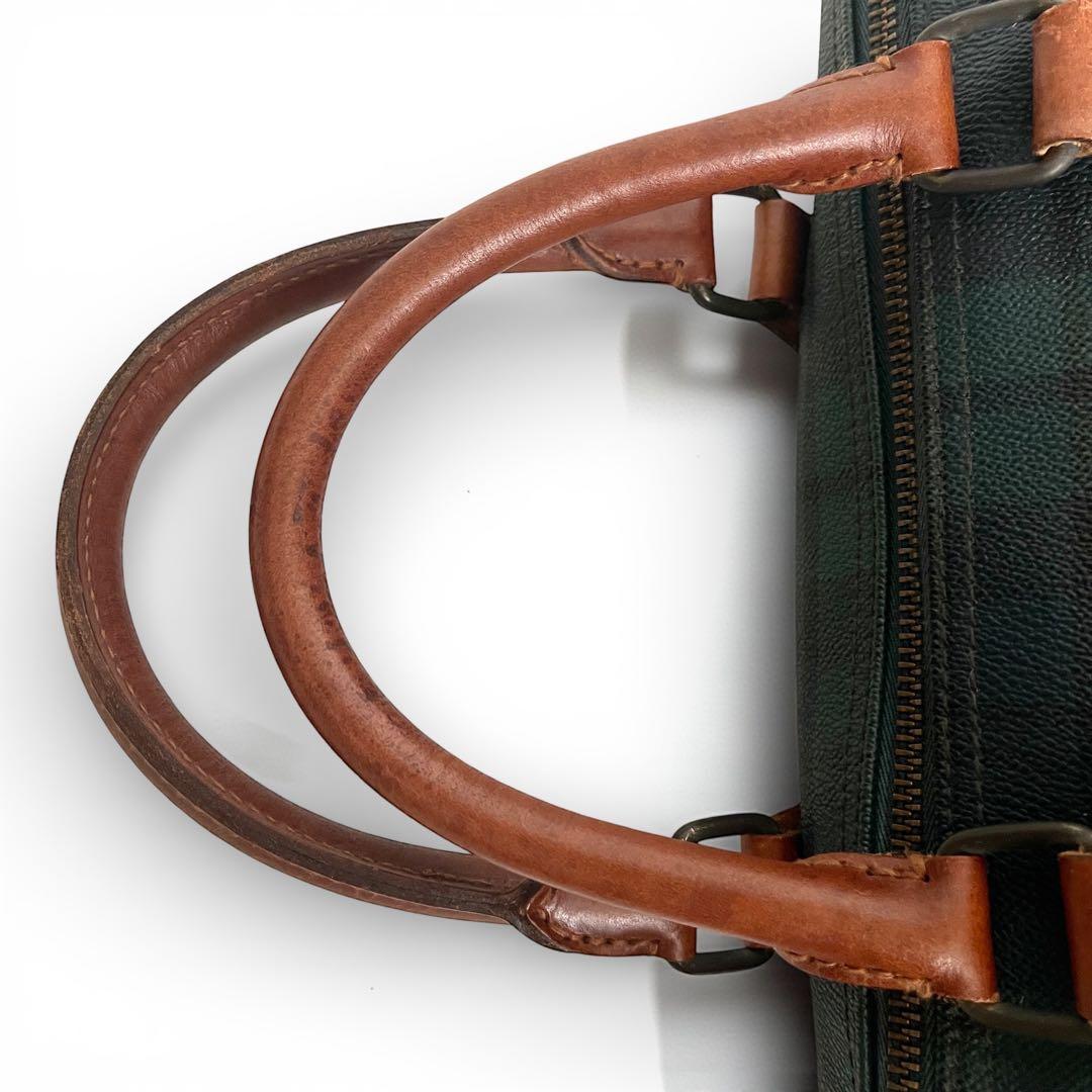 POLO RALPH LAUREN ミニボストン ブラックウォッチ PVC