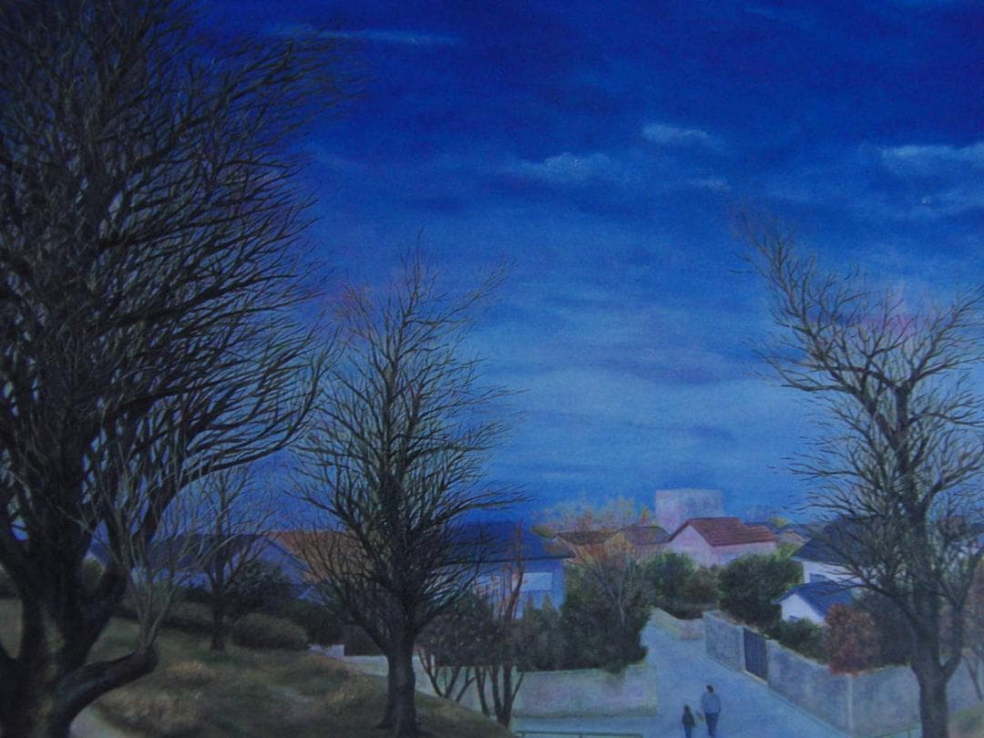 宍倉聰哉、【はつふゆ】、希少な額装用画集より、新品額装付、状態良好