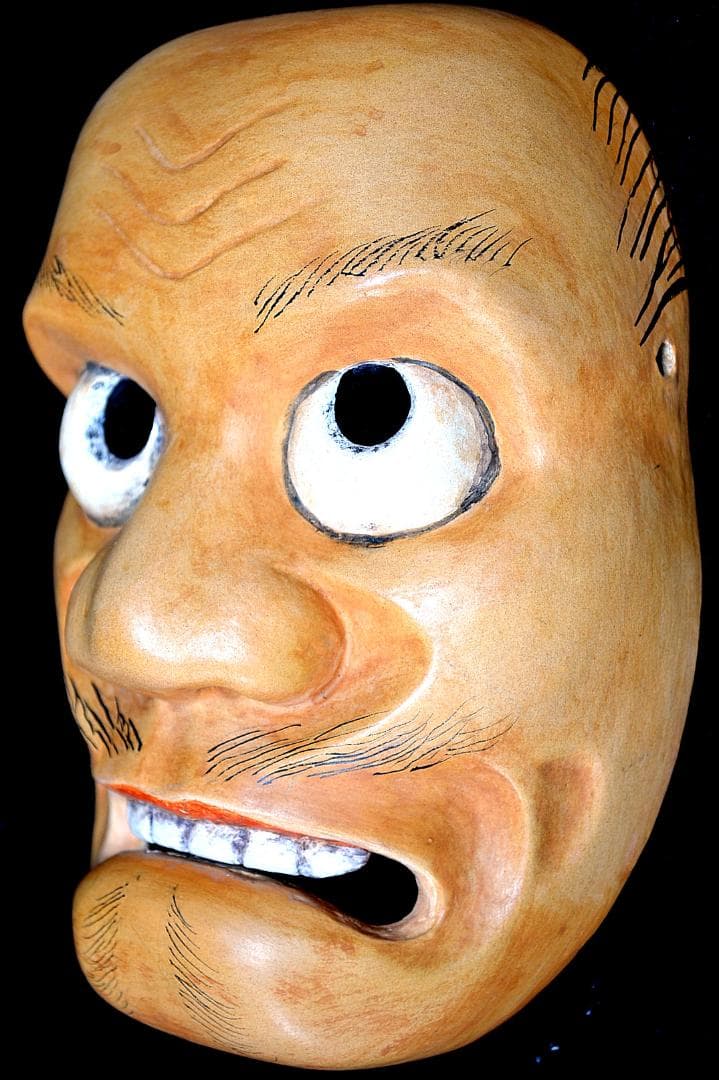 狂言面　賢徳面