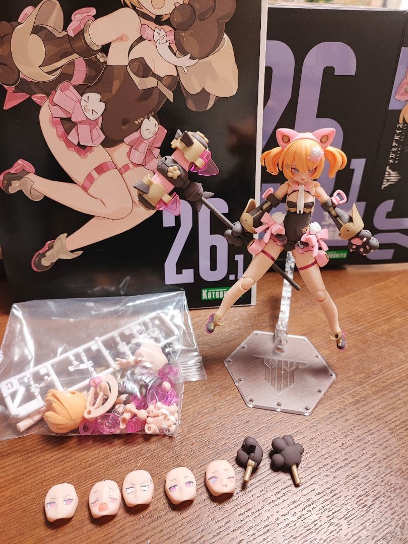 コトブキヤ メガミデバイス PUNI☆MOFU 黒マオ 完成品