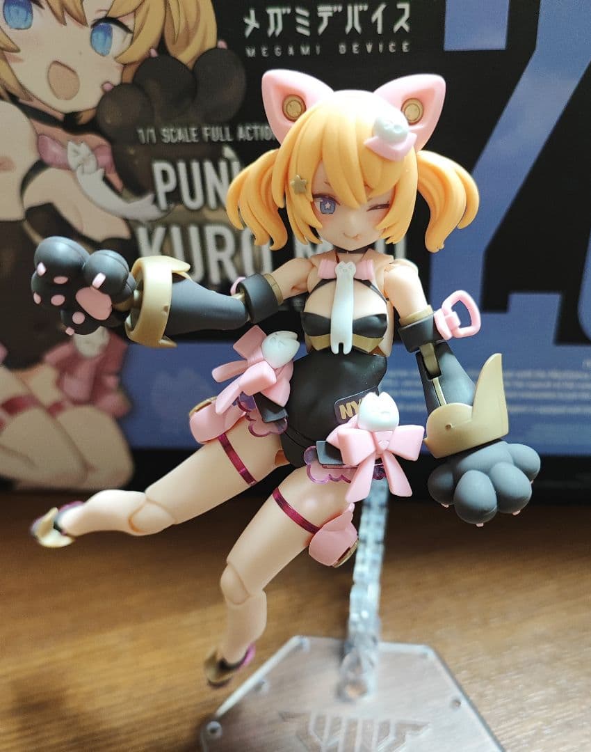 コトブキヤ メガミデバイス PUNI☆MOFU 黒マオ 完成品