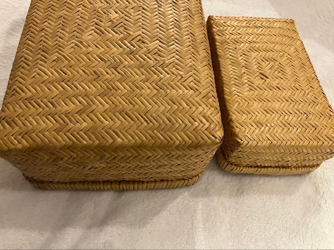 小物入れ　弁当箱　セット　竹細工　昭和レトロ