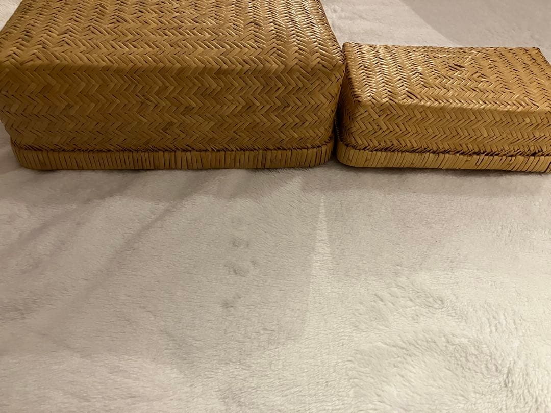 小物入れ　弁当箱　セット　竹細工　昭和レトロ