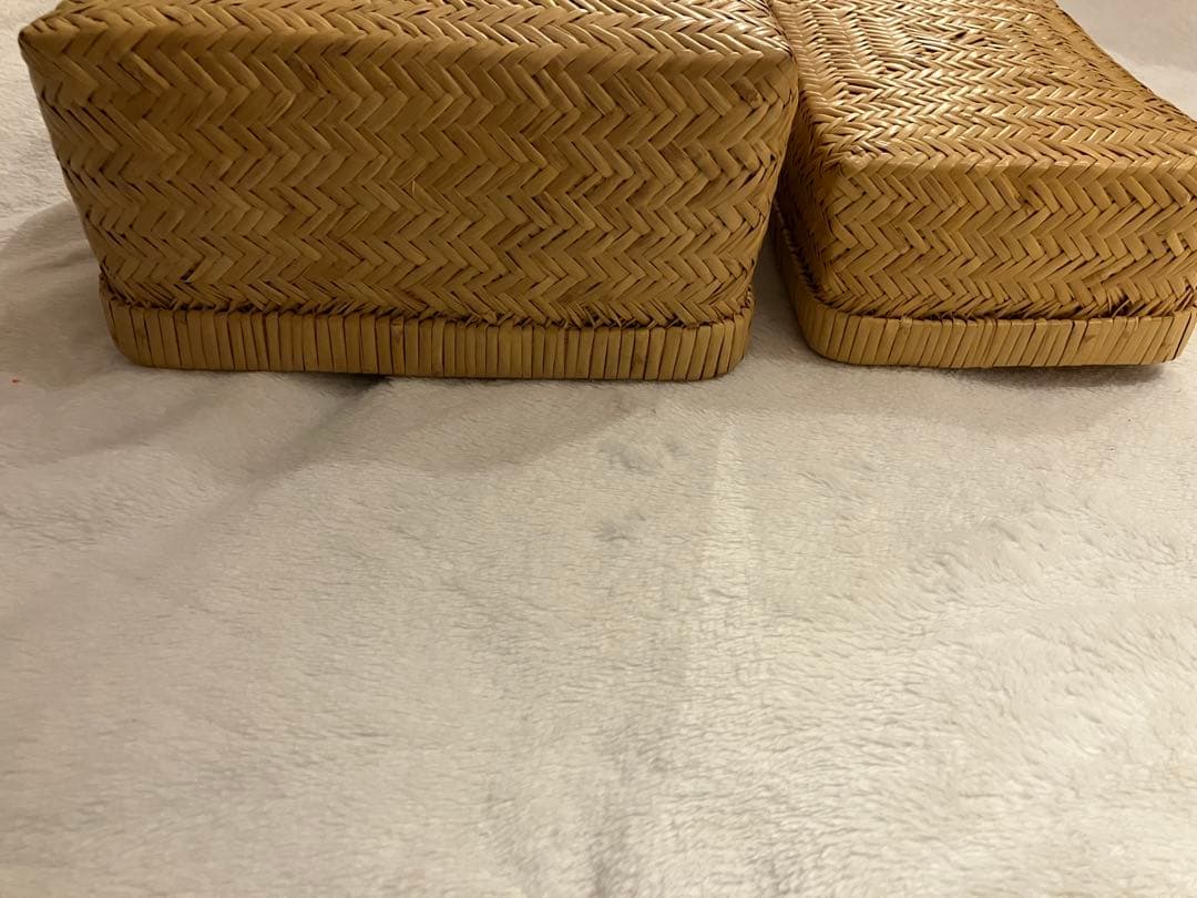小物入れ　弁当箱　セット　竹細工　昭和レトロ