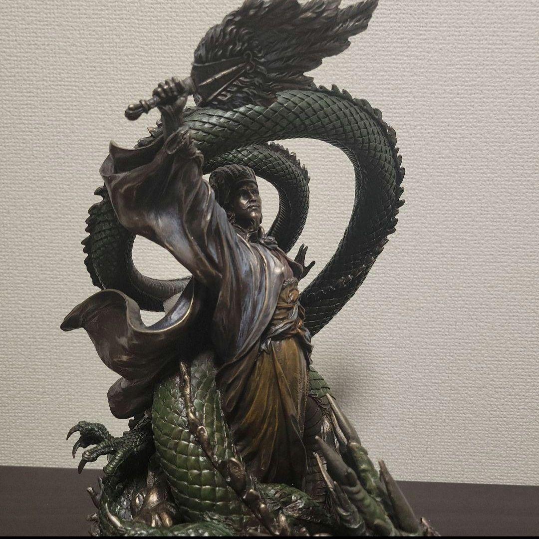 百花三国志　正子公也　諸葛亮孔明　フィギュア ブロンズ風　コールドキャスト