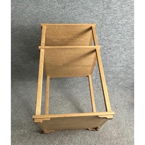 千家十職指物師駒沢利斎造二重棚更好棚共箱 [B2]