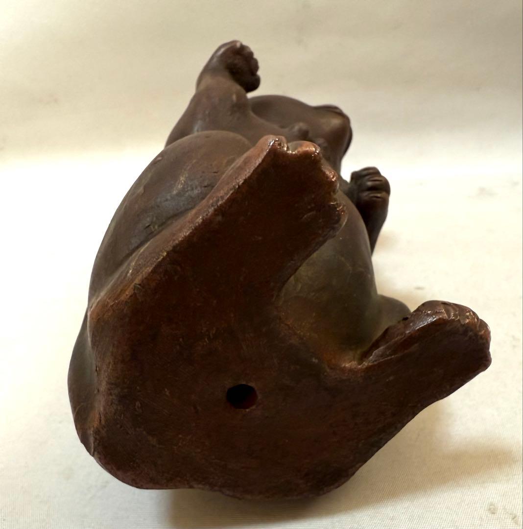 古備前焼　招き猫