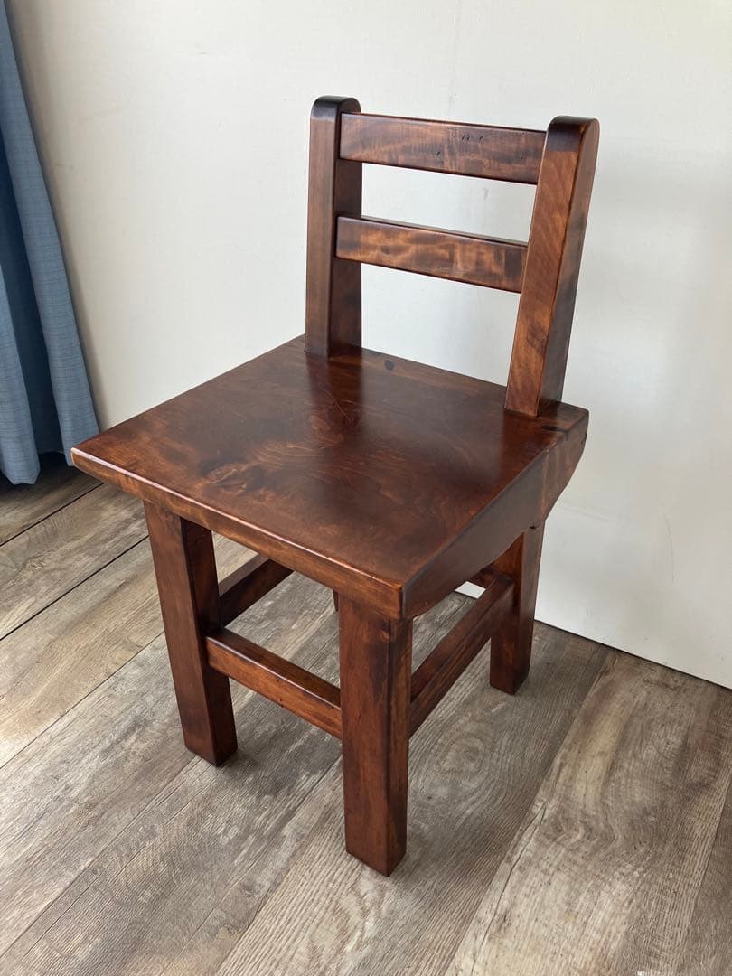深谷木工　無垢材　チェア　椅子　スツール　飾り台　民芸　昭和56年