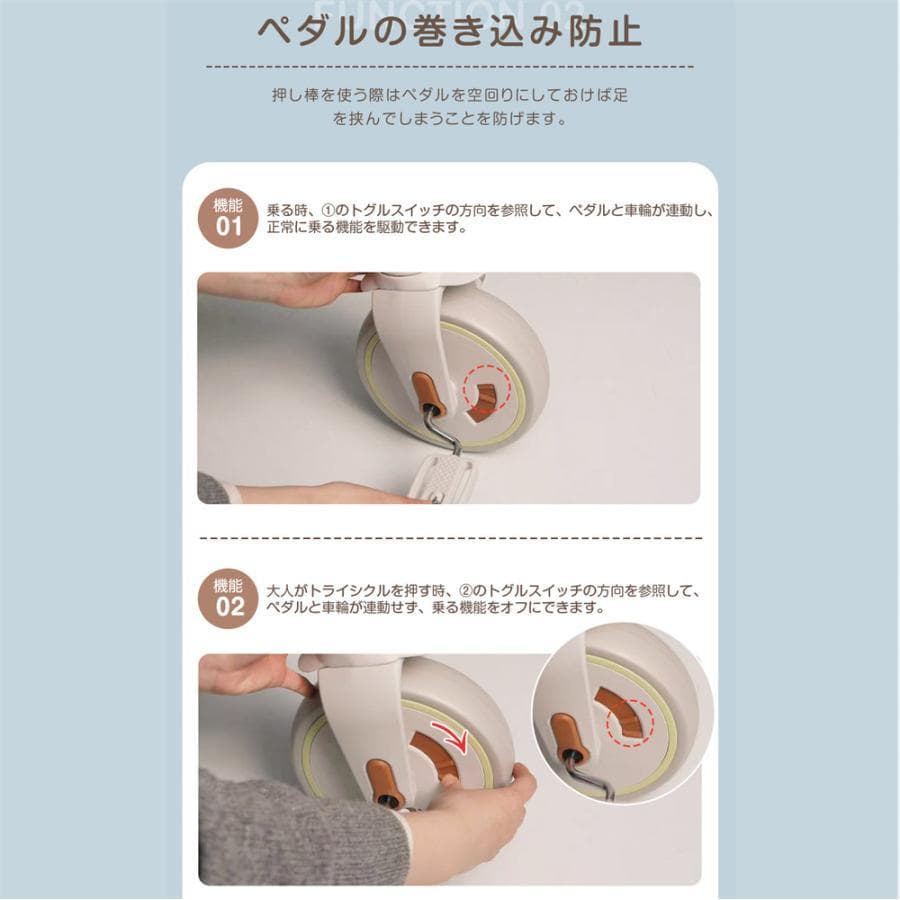 新品子供用三輪車 7in1 完全折りたたみ 三輪車のりもの1548-140