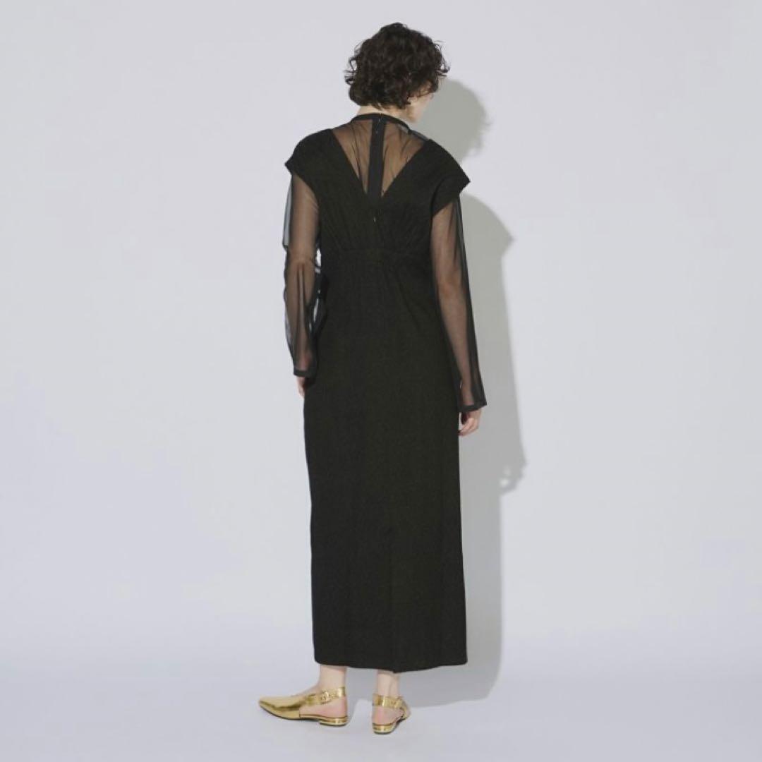 ANDRESD ／ アンドレスド　V line jacquard dress