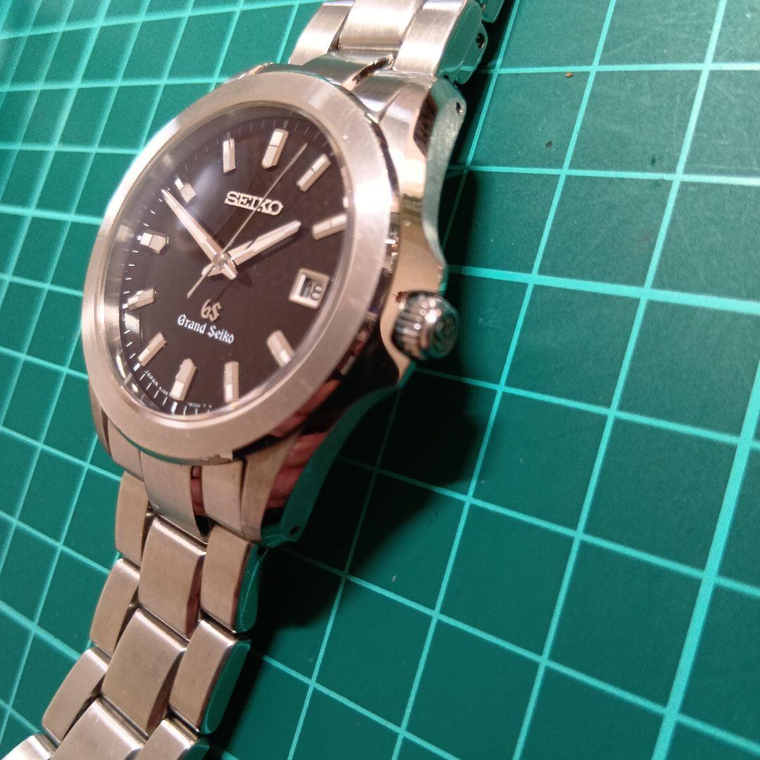 SEIKO Grand Seiko ブラック 腕時計(裏蓋確認)