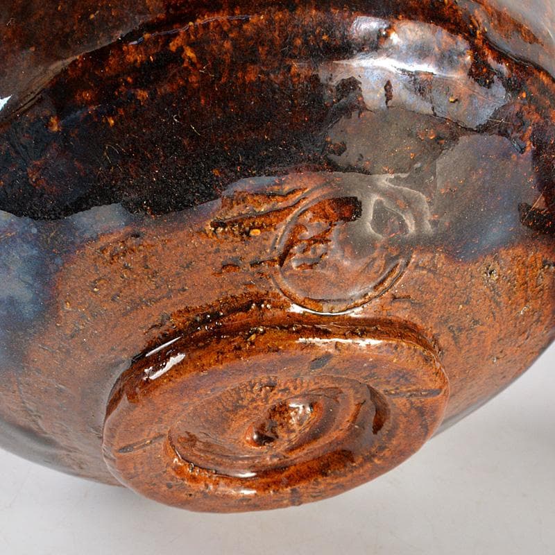 茶道具　大樋焼　大樋長阿弥造　飴釉茶碗　共箱　2点まとめて　V　6447