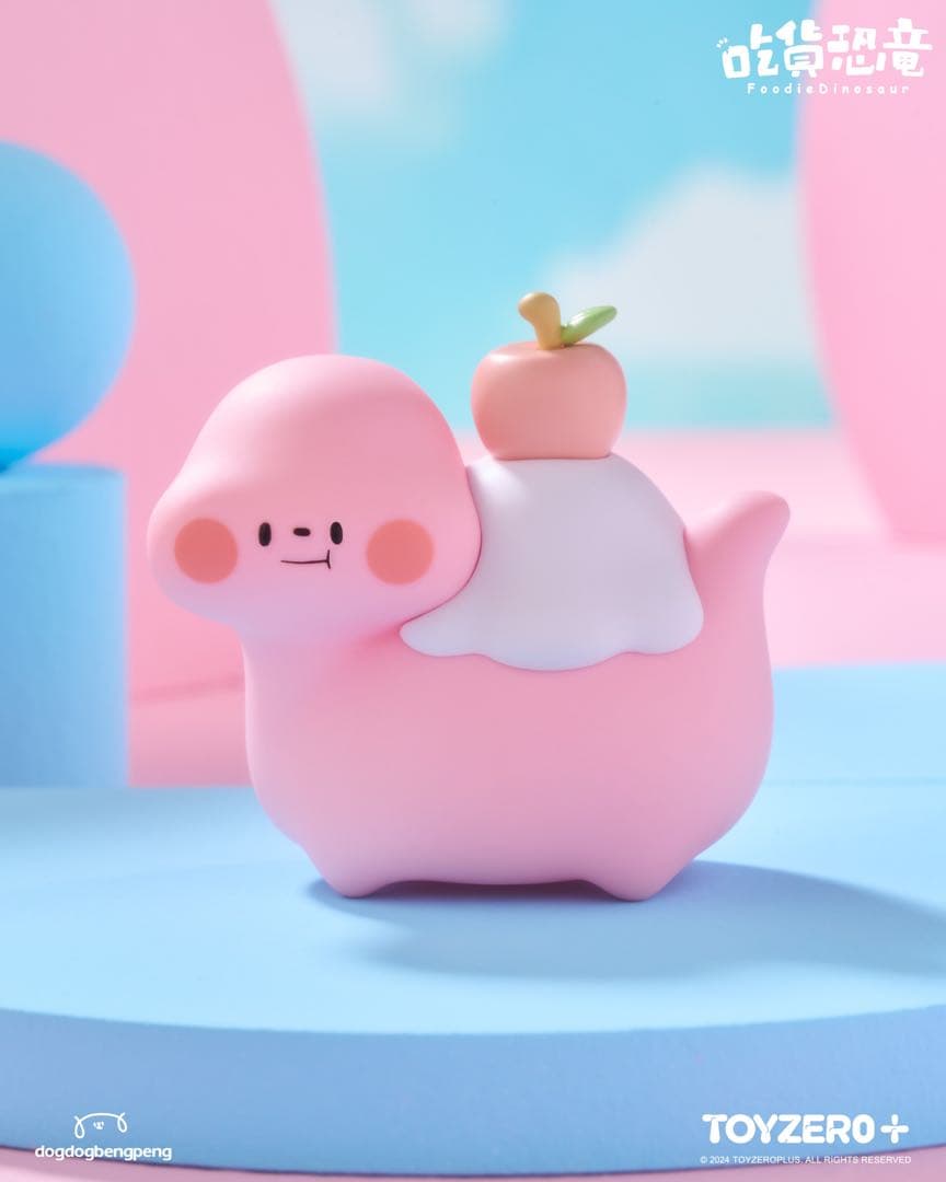 グルメ恐竜・富士山ジュニア　ピーチリンゴ　ブラインドボックス　おもちゃ