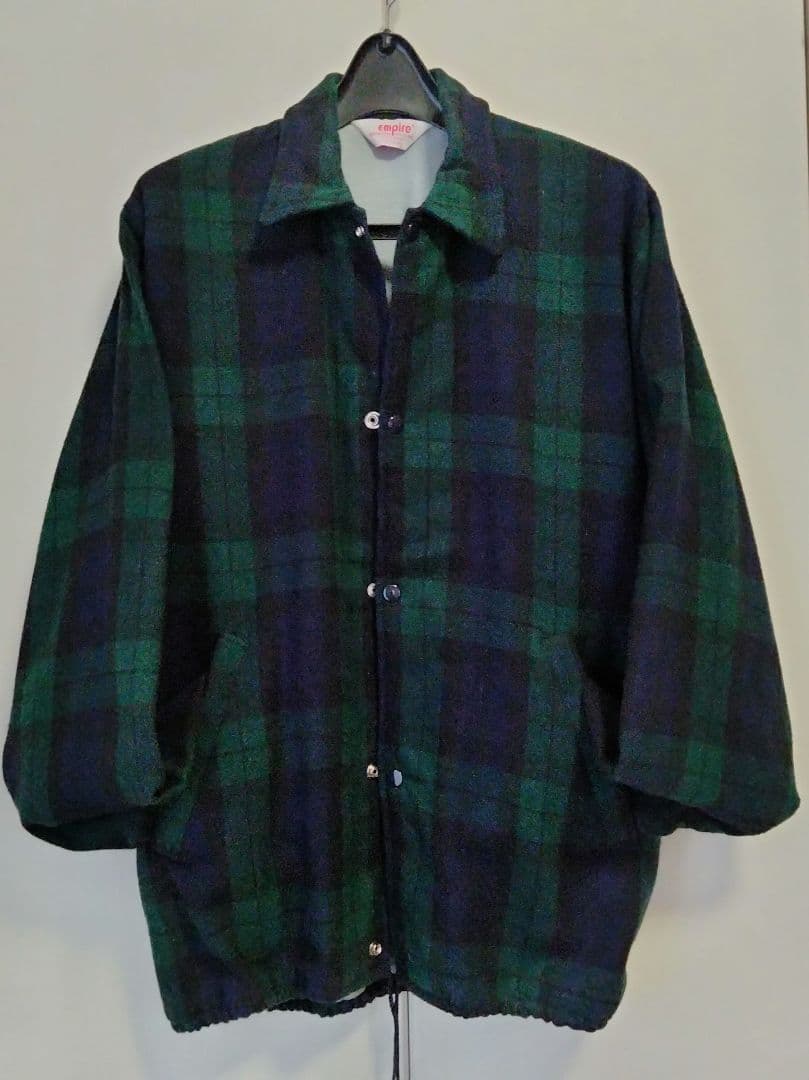 Empire ウールチェックコーチジャケット　アメリカ製