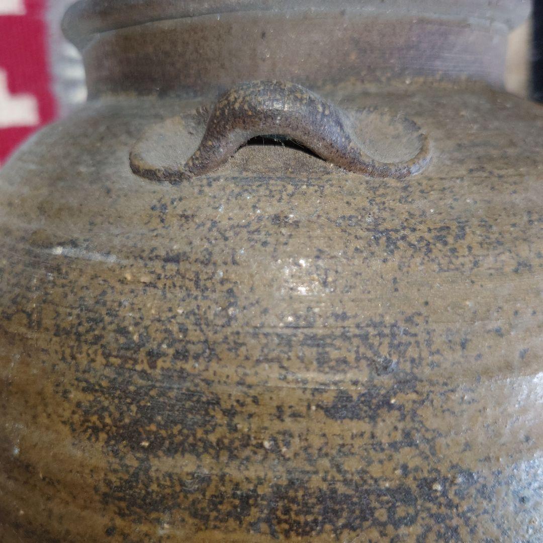 もっちゃん 古備前 壺 三耳壺 27cm 骨董