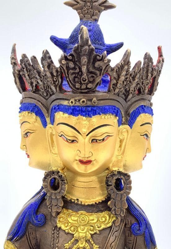 ◆ 希少！！◆四面大日如来（ヴァイローチャナ）像◆仏教　チベット