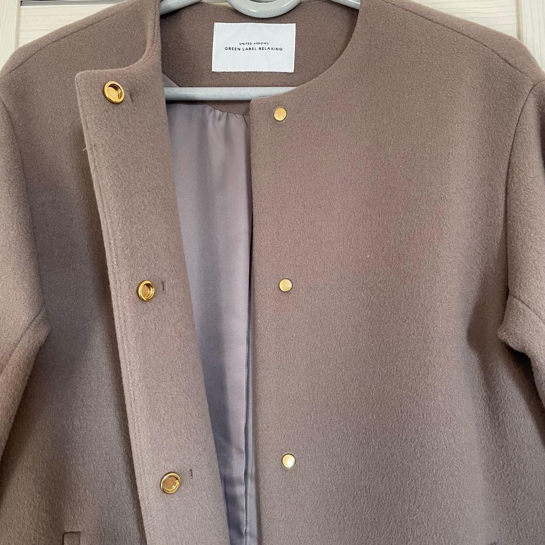 ド*.様 UNITED ARROWS ノーカラー コート