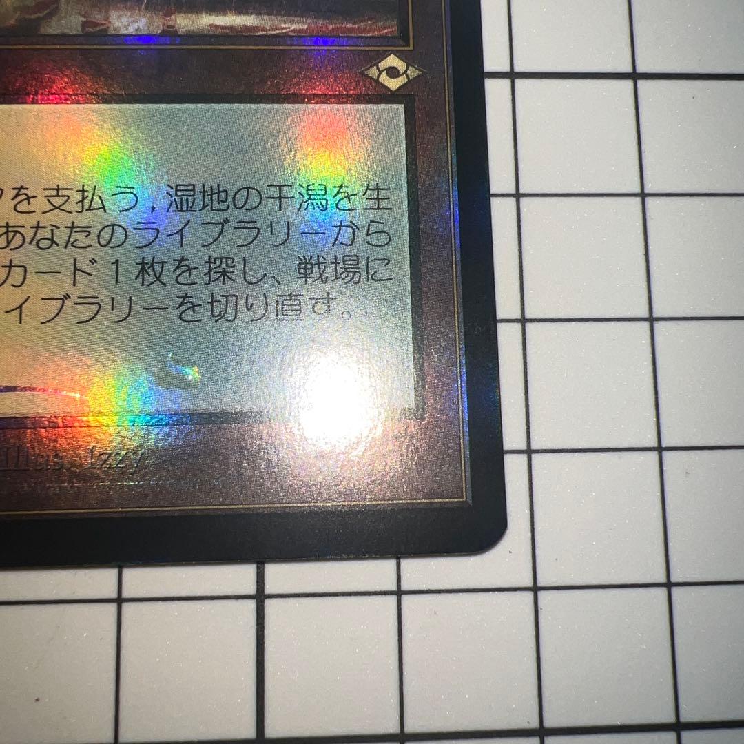 湿地の干潟　旧枠フォイル2枚