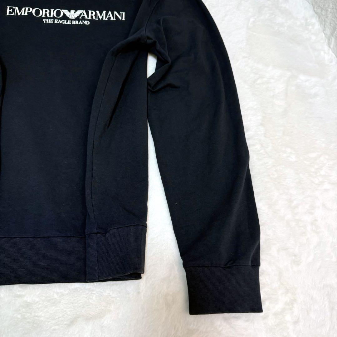 【美品】エンポリオアルマーニ Tシャツ ロンT スウェット　スエットブラック　M