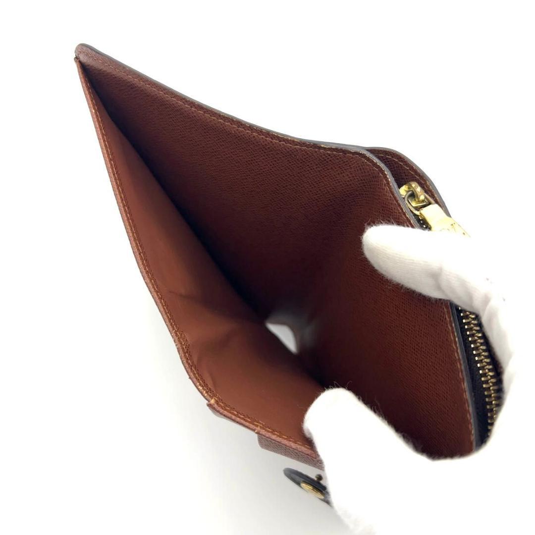 ルイヴィトン モノグラム 二つ折り財布 ポルトパピエジップ パスケース付
