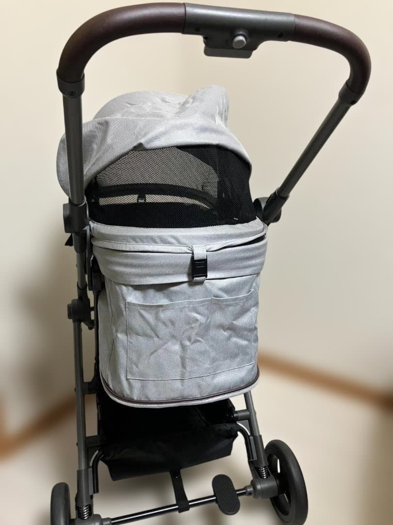 コムペット ルルテイル ラバーロックグレー 3輪ペットカート 中型犬・小型犬