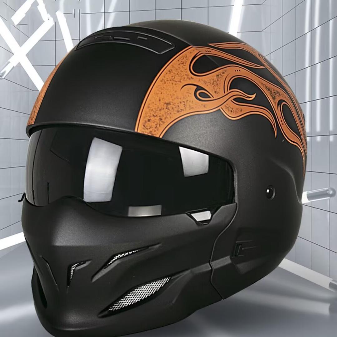 多機能バイク フルフェイスヘルメット　ジェットヘルメット　レンズ２枚　Mサイズ