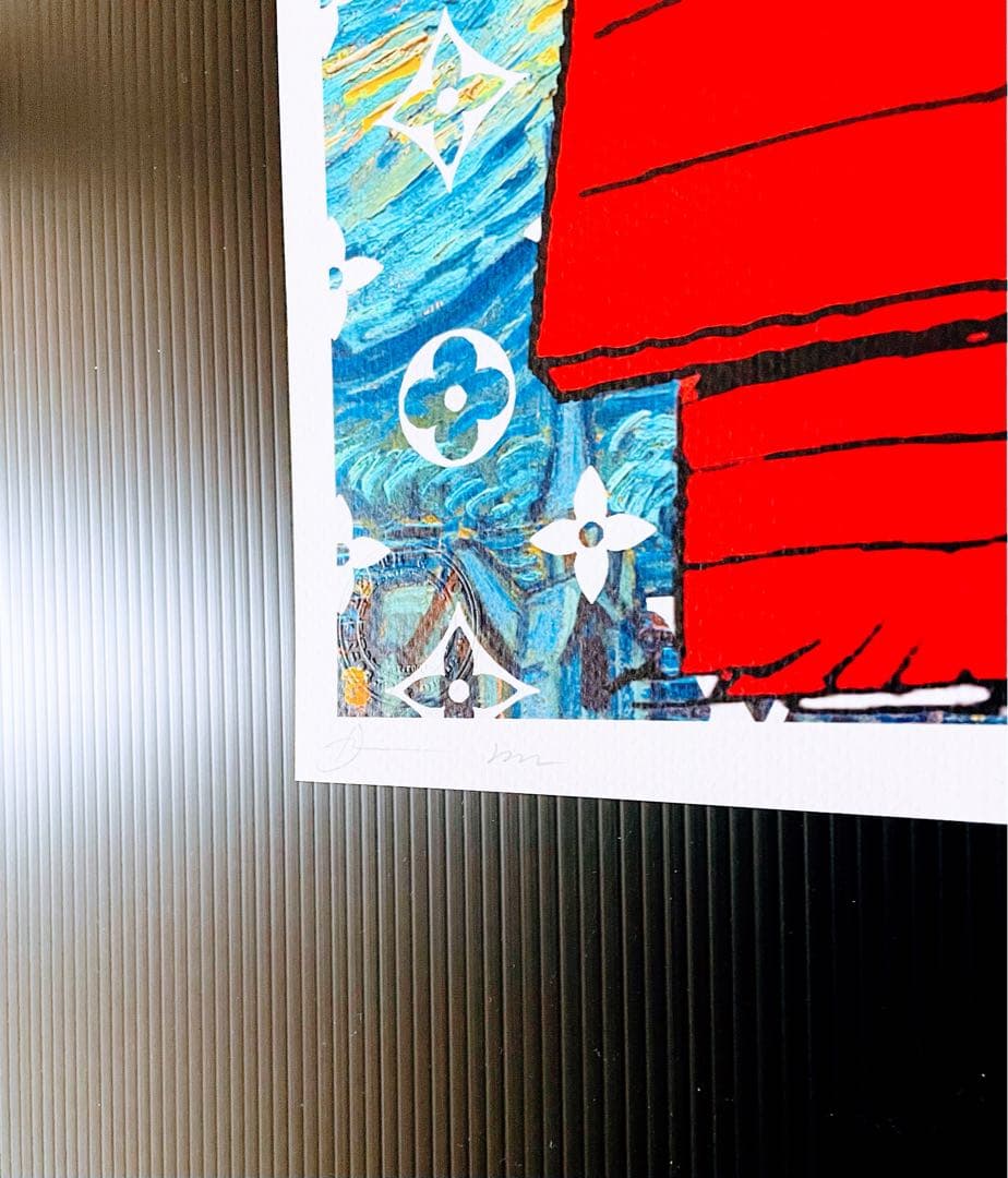 DEATH NYC/アートポスター/スヌーピー /ウッドストック/星月夜/AP