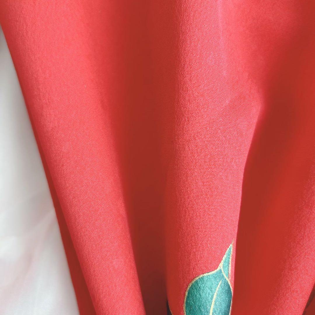 フルセット　七五三７歳女の子　着物　金プリント　蝶　51933