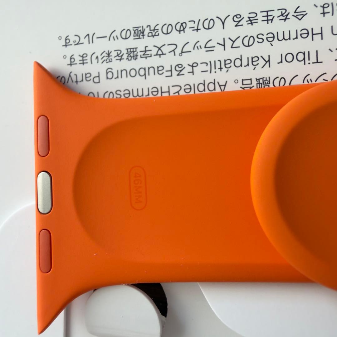2980 未使用　Apple Watch エルメス　オレンジラバー　スポーツ