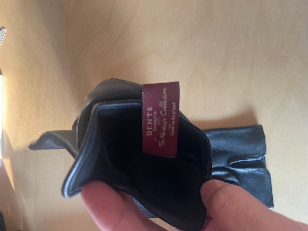 DENTS レザー手袋 ブラック size8